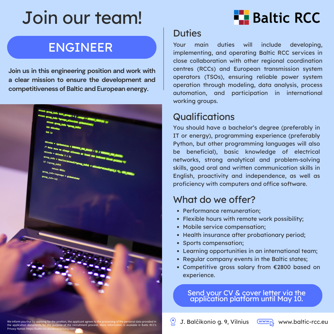 Engineer, Baltic RCC | CV-Online