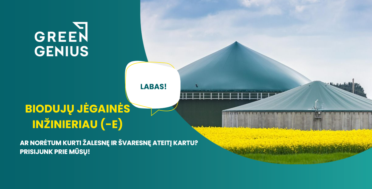 Biodujų Jėgainių Inžinierius (-ė)