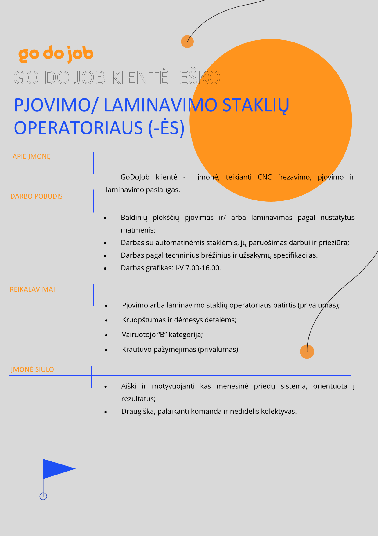 Pjovimo/ laminavimo staklių operatorius (-ė), GoDoJob | CV-Online